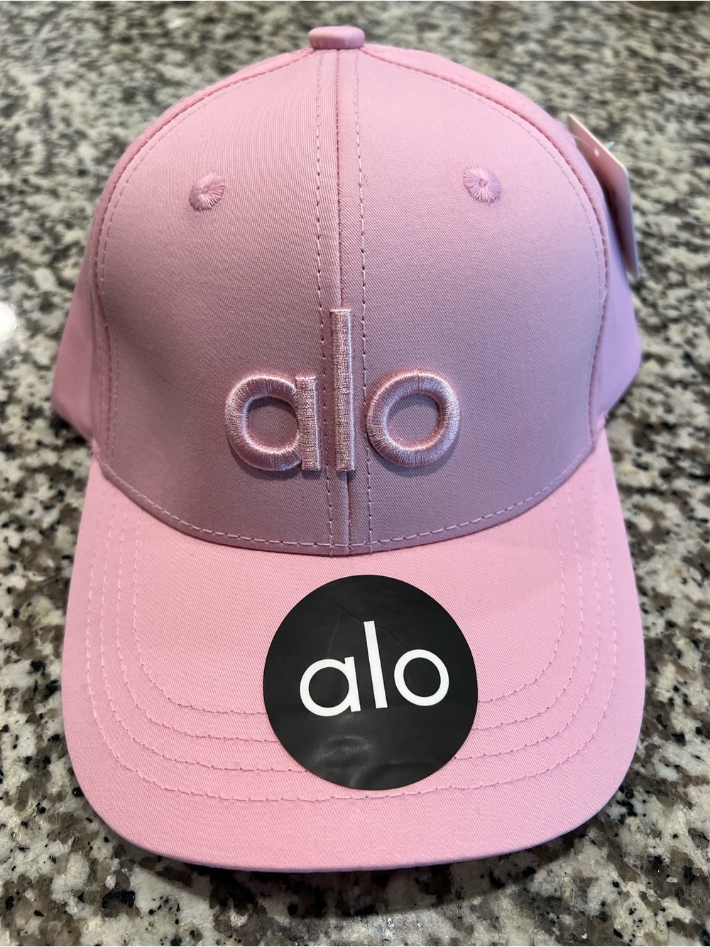 ALO Yoga Light Pink Logo Cap